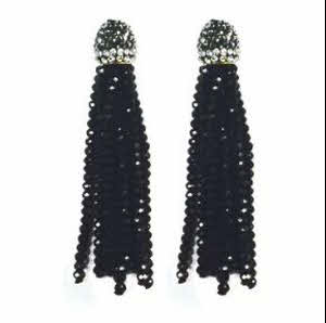 Black Fiorella Earrings